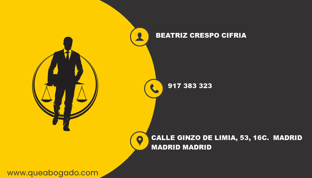 abogado Beatriz Crespo Cifria (Madrid)