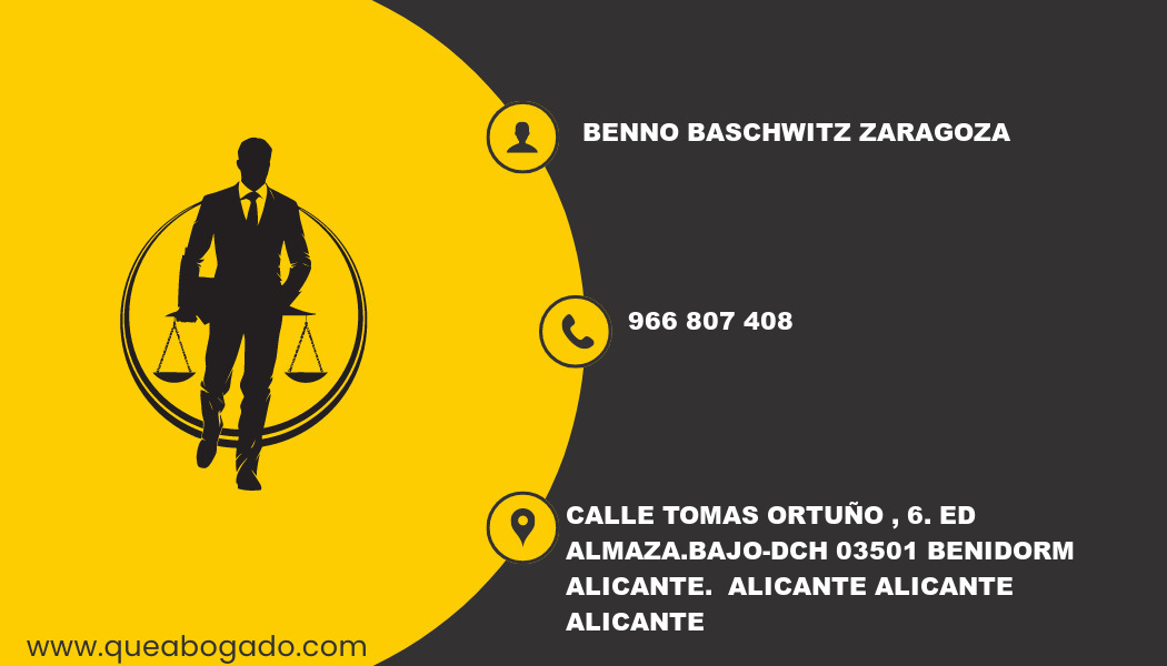 abogado Benno Baschwitz Zaragoza (Alicante)