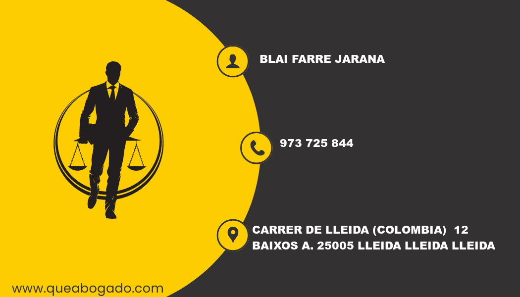 abogado Blai Farre Jarana (Lleida)