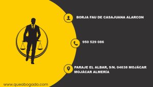 abogado Borja Fau De Casajuana Alarcon (Mojácar)