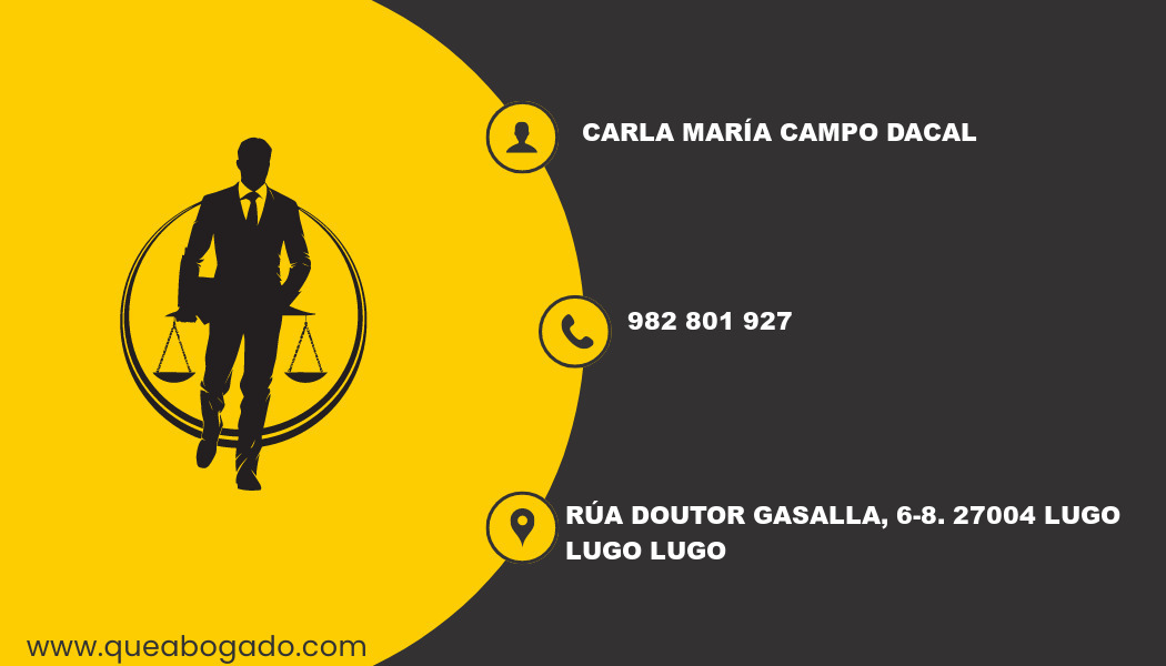 abogado Carla María Campo Dacal (Lugo)