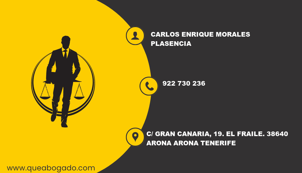 abogado Carlos Enrique Morales Plasencia (Arona)