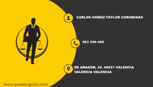 abogado Carlos Gomez-Taylor Corominas (Valencia)