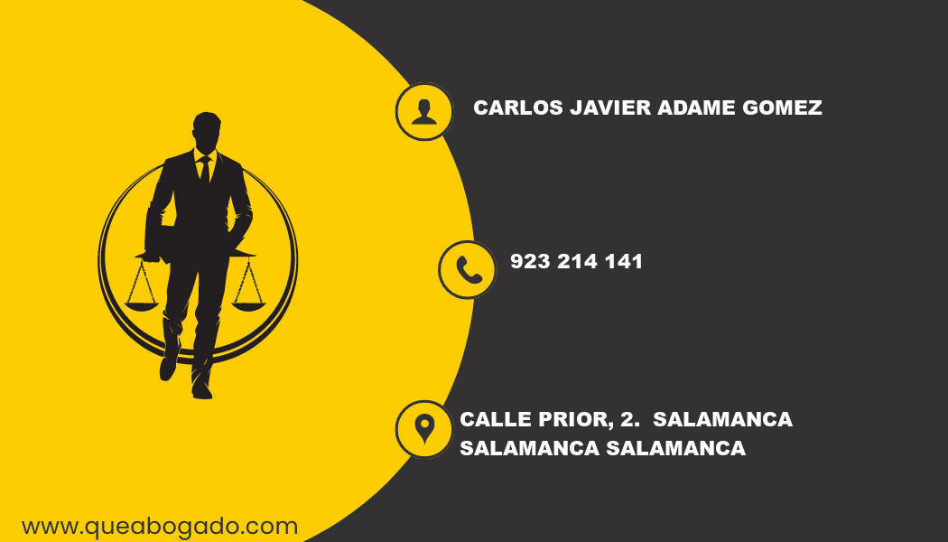 abogado Carlos Javier Adame Gomez (Salamanca)