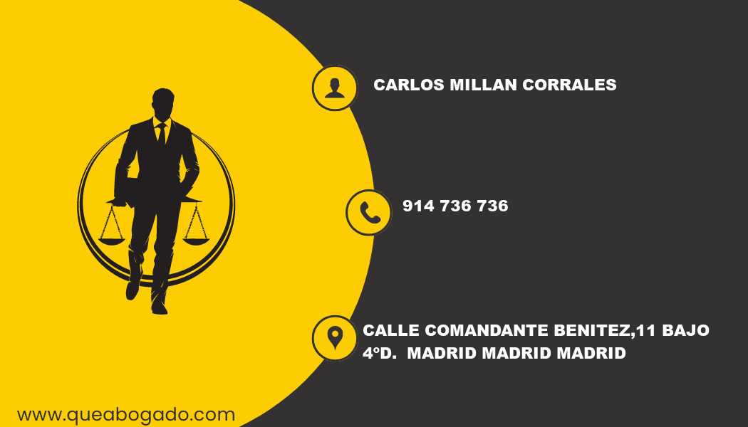 abogado Carlos Millan Corrales (Madrid)