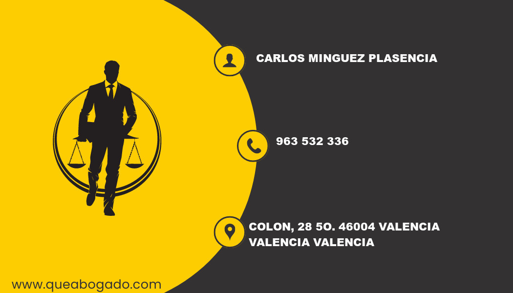 abogado Carlos Minguez Plasencia (Valencia)