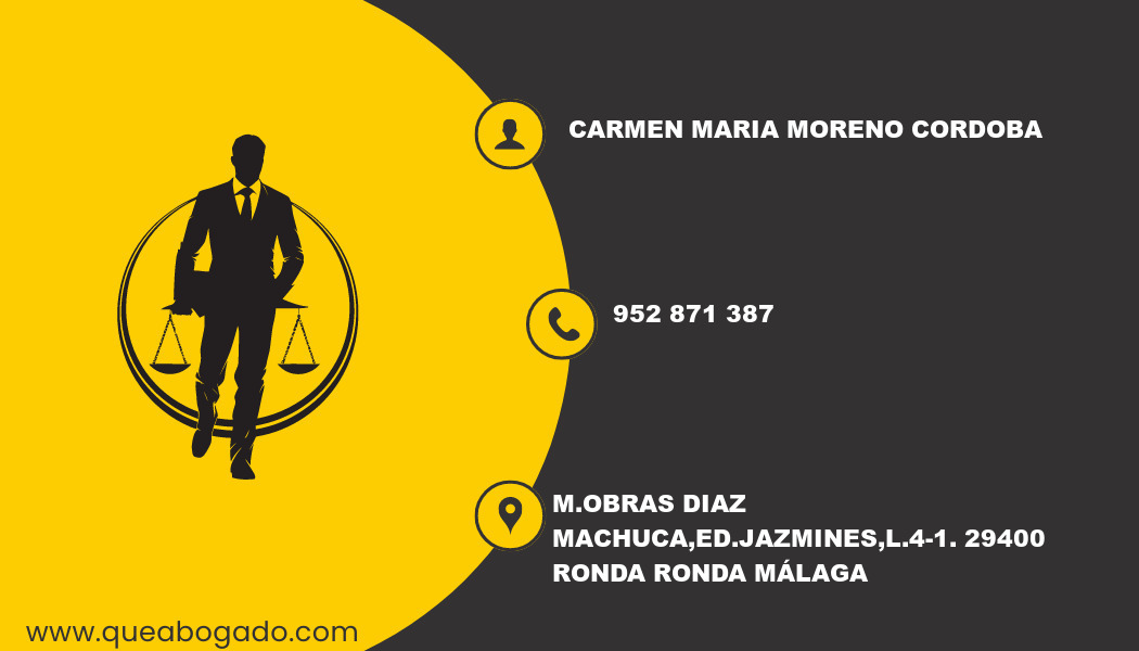 abogado Carmen Maria Moreno Cordoba (Ronda)