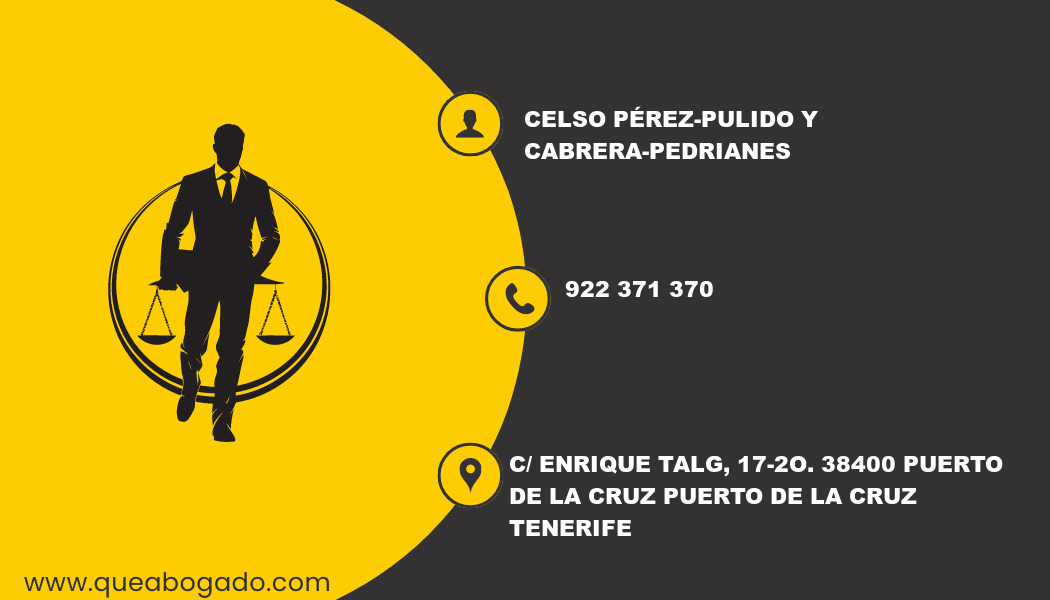 abogado Celso Pérez-Pulido Y Cabrera-Pedrianes (Puerto de la Cruz)