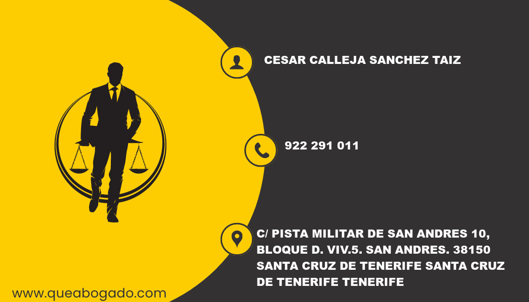 abogado Cesar Calleja Sanchez Taiz (Santa Cruz de Tenerife)