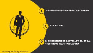 abogado Cesar Gomez-Calcerrada Portero (Reus)