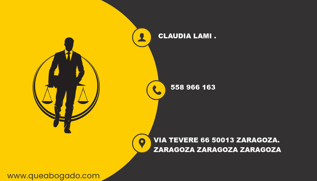 abogado Claudia Lami . (Zaragoza)