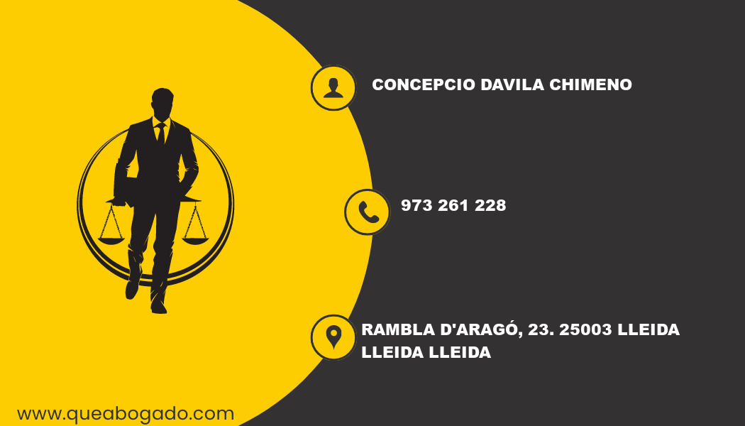 abogado Concepcio Davila Chimeno (Lleida)