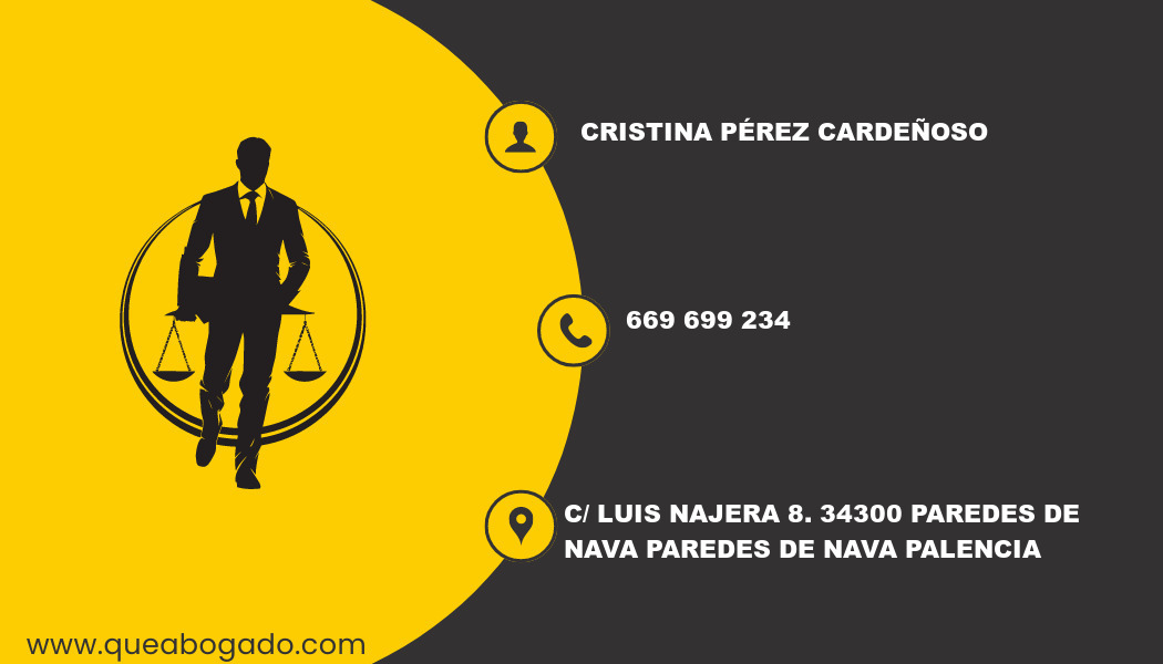 abogado Cristina Pérez Cardeñoso (Paredes de Nava)