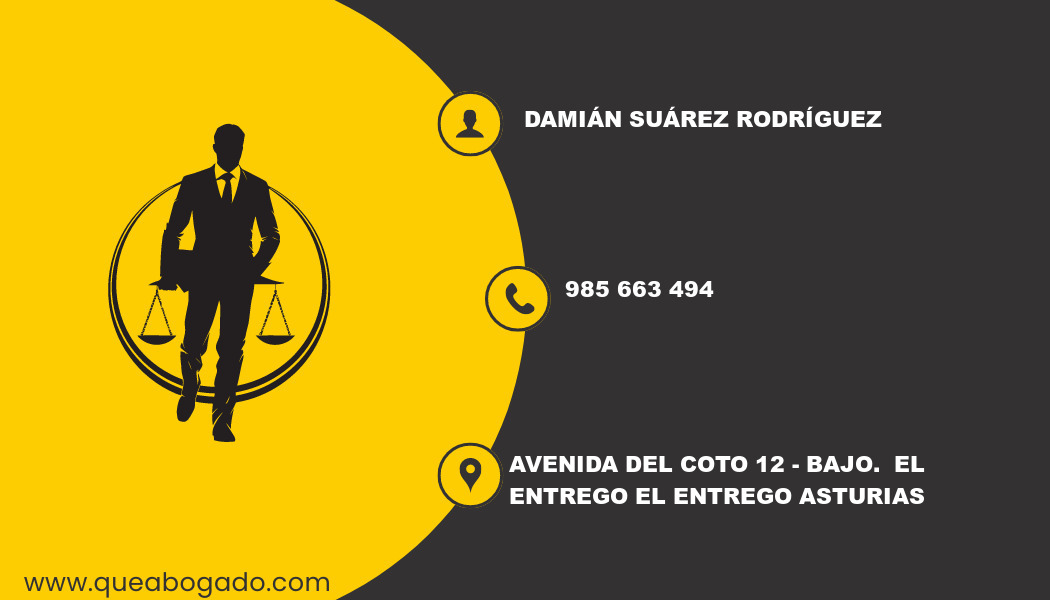 abogado Damián Suárez Rodríguez (El Entrego)