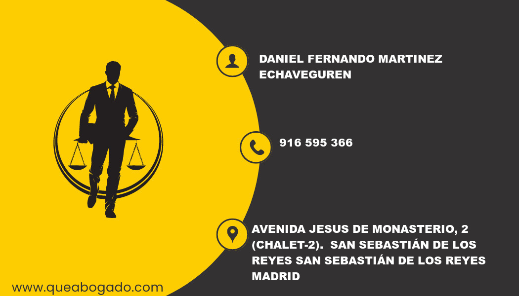 abogado Daniel Fernando Martinez Echaveguren (San Sebastián de los Reyes)