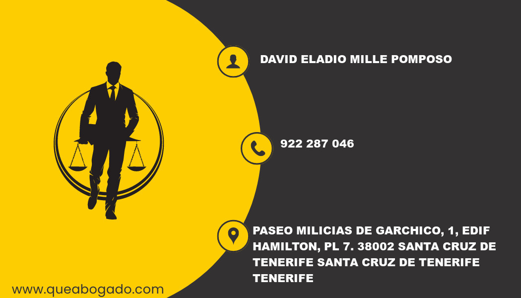 abogado David Eladio Mille Pomposo (Santa Cruz de Tenerife)