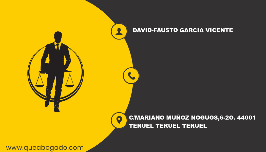 abogado David-Fausto Garcia Vicente (Teruel)