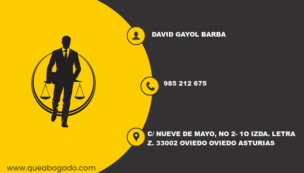 abogado David Gayol Barba (Oviedo)