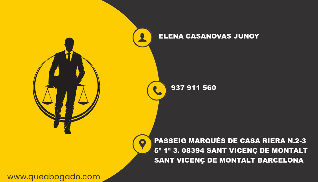 abogado Elena Casanovas Junoy (Sant Vicenç de Montalt)