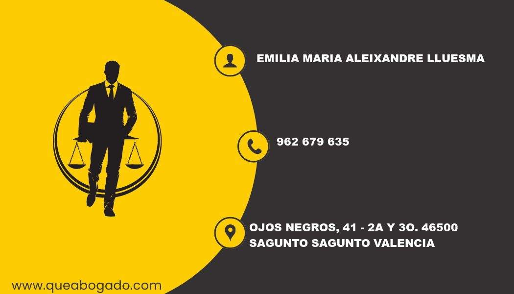 abogado Emilia Maria Aleixandre Lluesma (Sagunto)