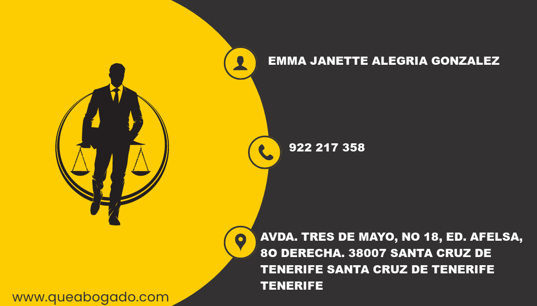 abogado Emma Janette Alegria Gonzalez (Santa Cruz de Tenerife)