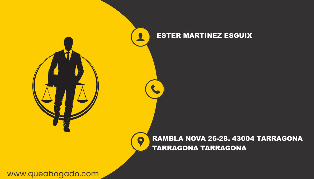 abogado Ester Martinez Esguix (Tarragona)