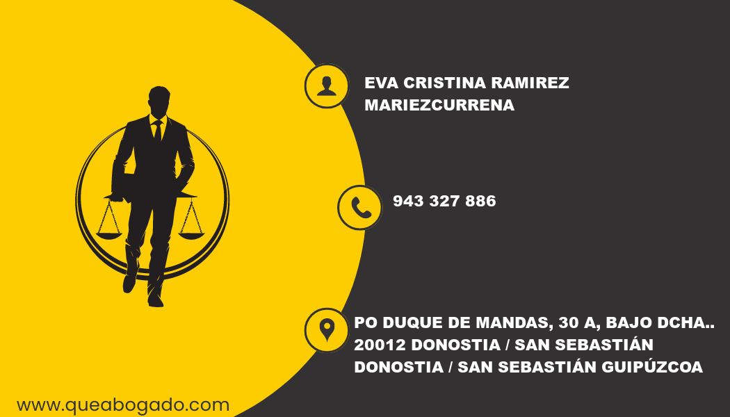 abogado Eva Cristina Ramirez Mariezcurrena (Donostia / San Sebastián)