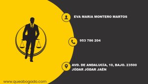 abogado Eva Maria Montero Martos (Jódar)