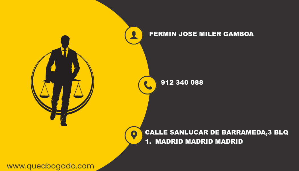 abogado Fermin Jose Miler Gamboa (Madrid)