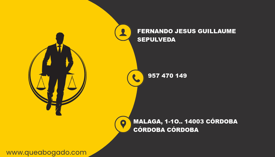 abogado Fernando Jesus Guillaume Sepulveda (Córdoba)