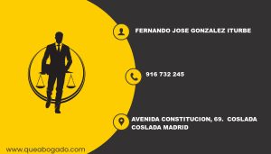 abogado Fernando Jose Gonzalez Iturbe (Coslada)