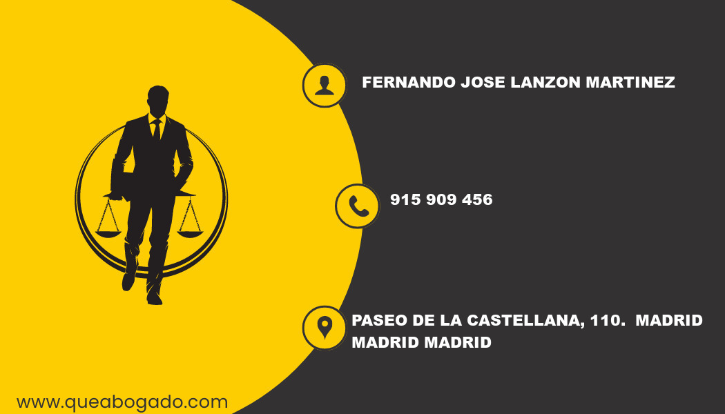 abogado Fernando Jose Lanzon Martinez (Madrid)