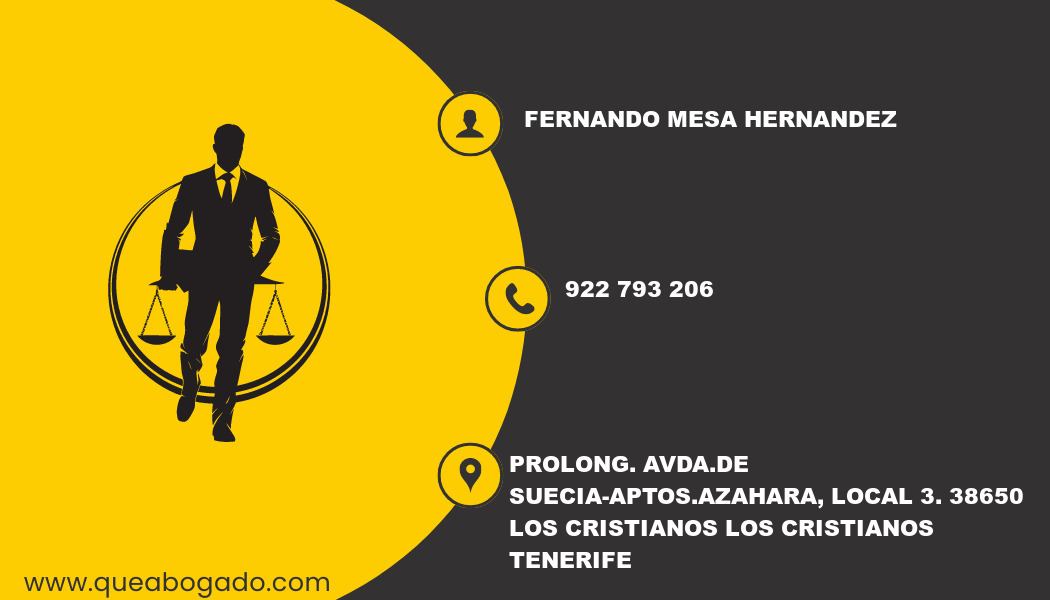 abogado Fernando Mesa Hernandez (Los Cristianos)