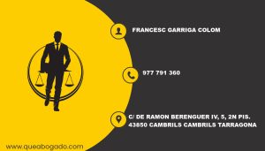 abogado Francesc Garriga Colom (Cambrils)