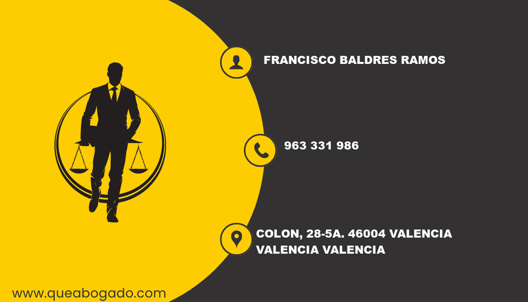 abogado Francisco Baldres Ramos (Valencia)