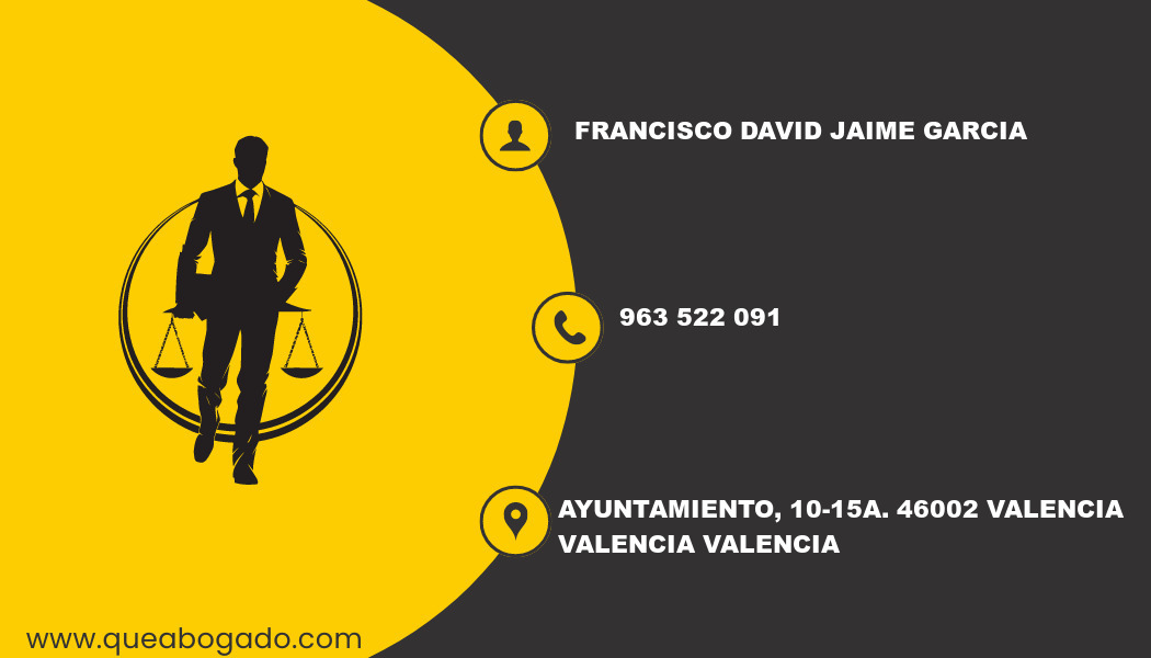 abogado Francisco David Jaime Garcia (Valencia)