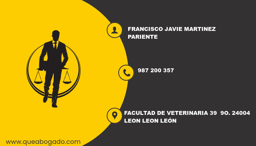 abogado Francisco Javie Martinez Pariente (Leon)