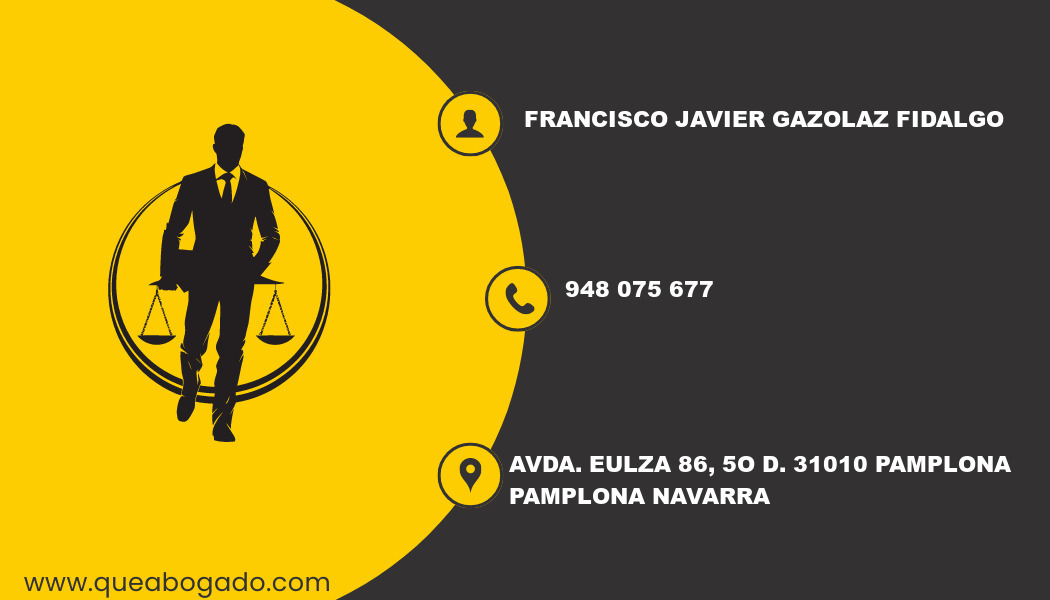 abogado Francisco Javier Gazolaz Fidalgo (Pamplona)