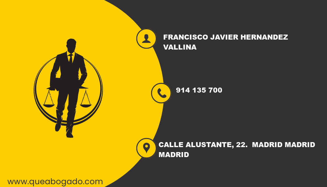 abogado Francisco Javier Hernandez Vallina (Madrid)