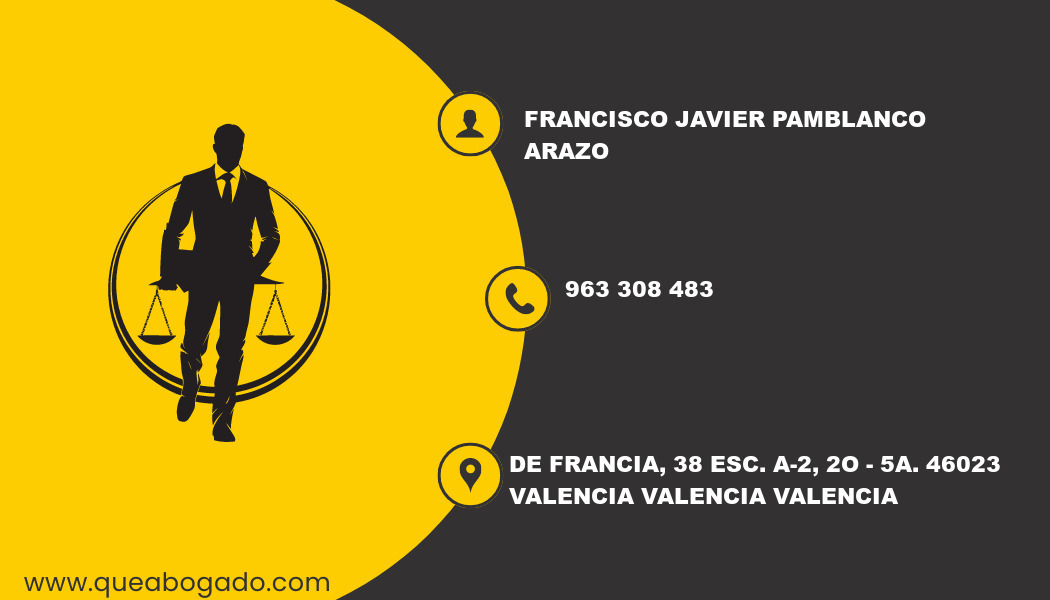 abogado Francisco Javier Pamblanco Arazo (Valencia)