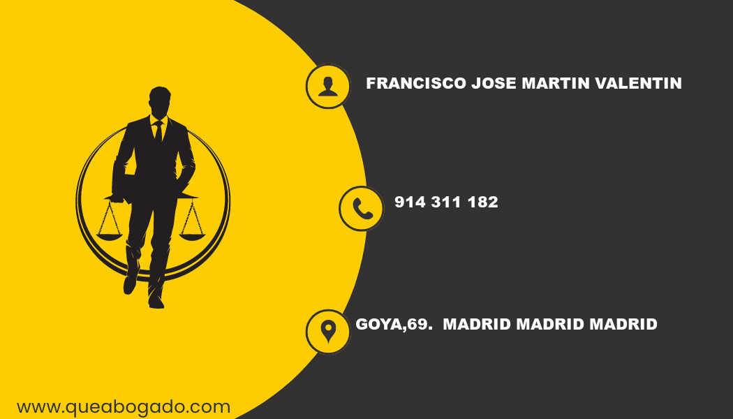 abogado Francisco Jose Martin Valentin (Madrid)