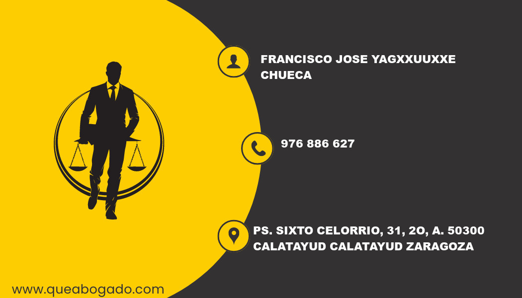 abogado Francisco Jose Yagxxuuxxe Chueca (Calatayud)