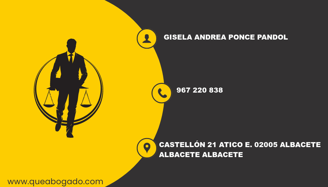 abogado Gisela Andrea Ponce Pandol (Albacete)