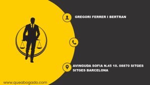 abogado Gregori Ferrer I Bertran (Sitges)