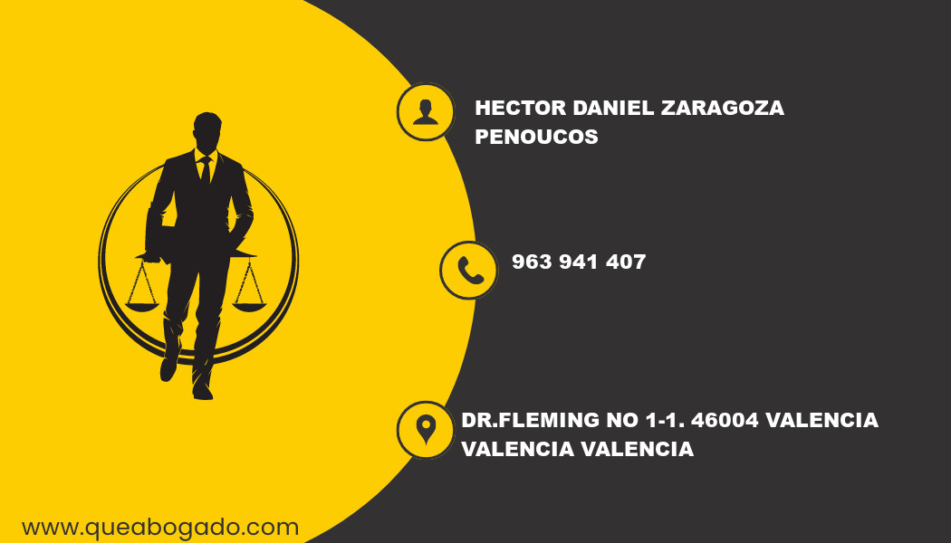 abogado Hector Daniel Zaragoza Penoucos (Valencia)