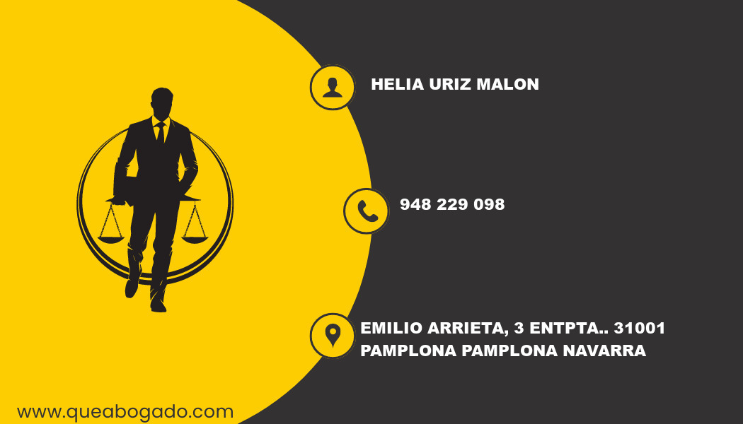 abogado Helia Uriz Malon (Pamplona)