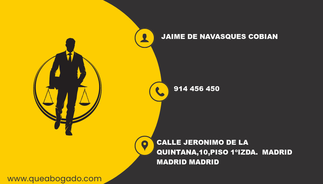 abogado Jaime De Navasques Cobian (Madrid)