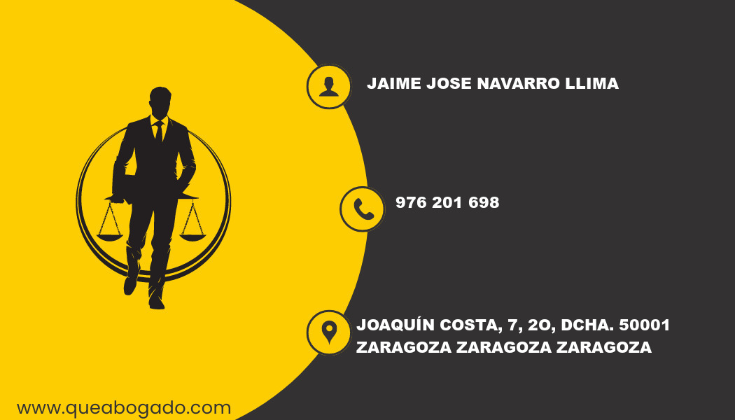 abogado Jaime Jose Navarro Llima (Zaragoza)