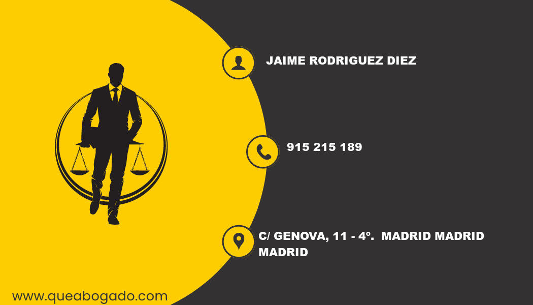 abogado Jaime Rodriguez Diez (Madrid)