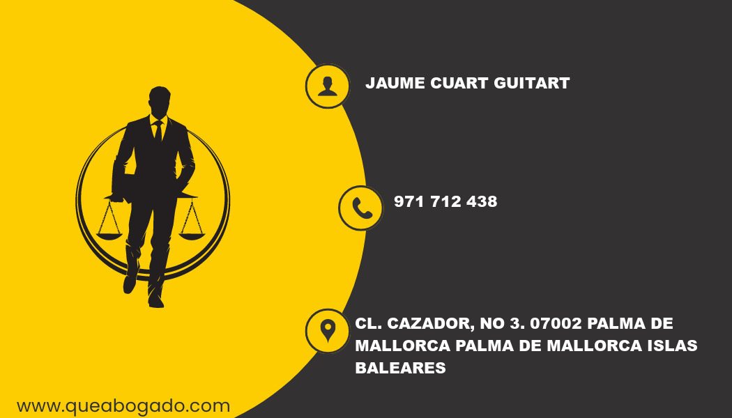 abogado Jaume Cuart Guitart (Palma de Mallorca)